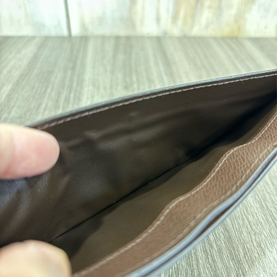 LV N63093 咖啡 棋盤 格紋 信用卡夾 相片夾 零錢包 三合一 發財包 長夾-43