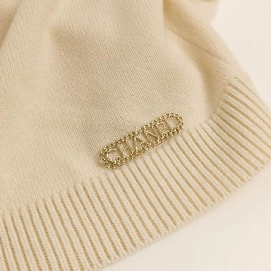 Chanel 羊絨字母Logo毛衣36碼-2