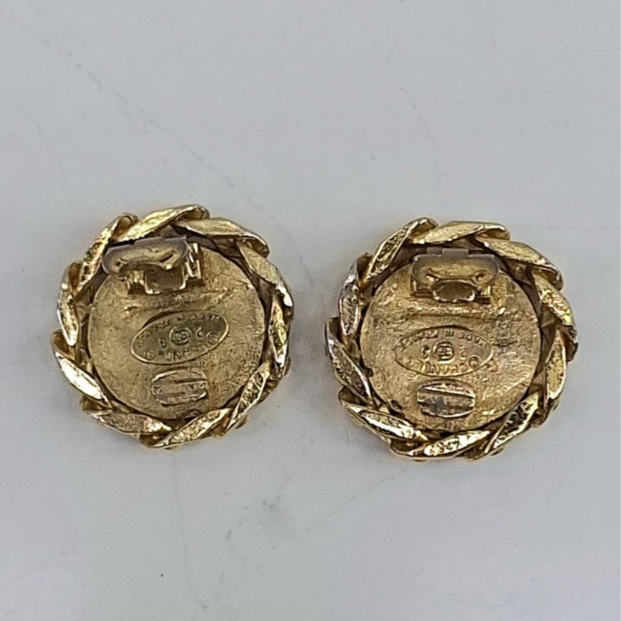 Vintage Chanel CC Logo Earrings-2