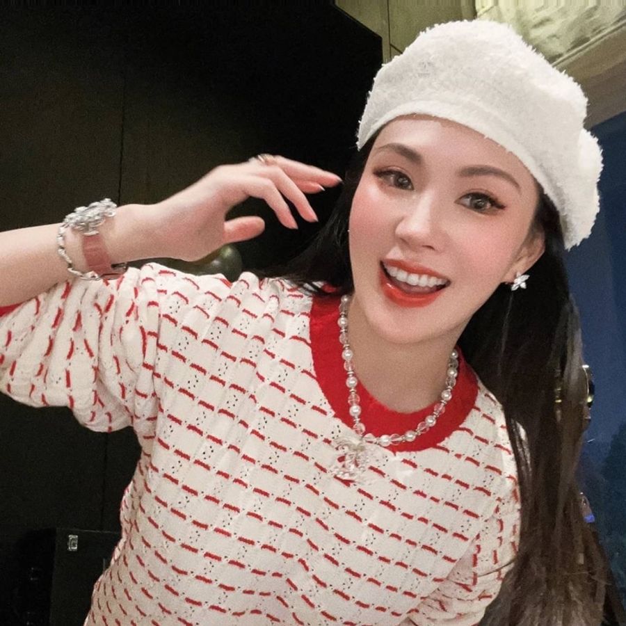 chanel 香奈兒 白色 針織 毛呢 貝蕾帽 貝雷帽 帽子-15