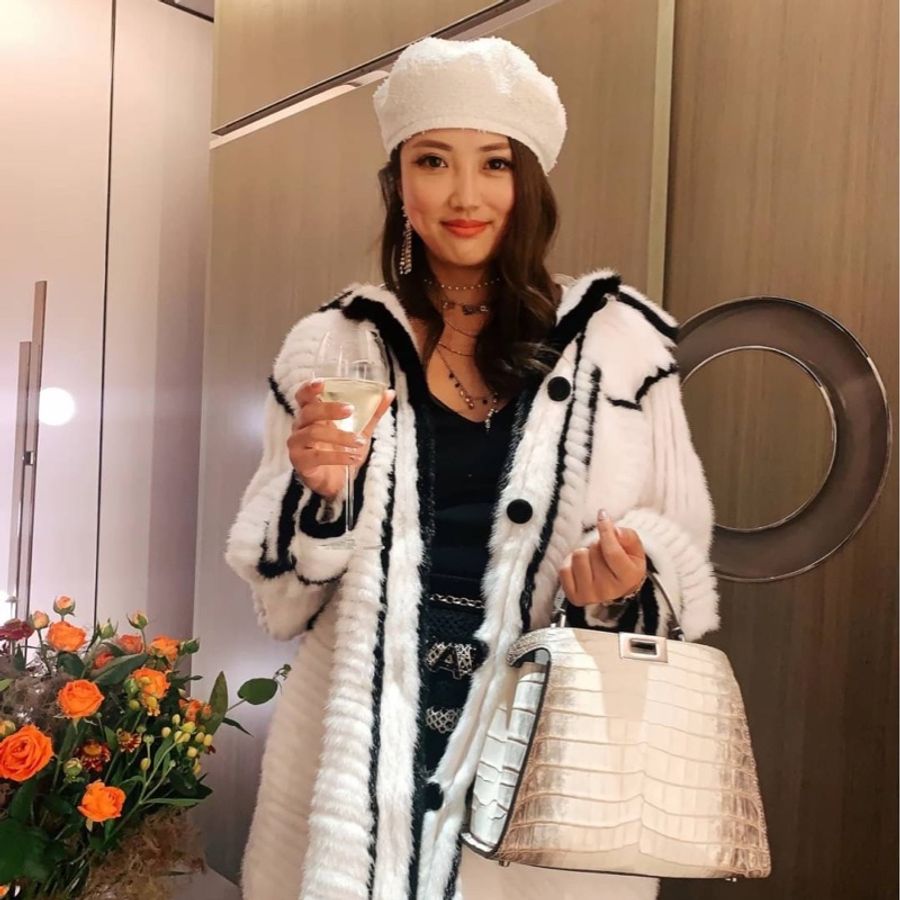 chanel 香奈兒 白色 針織 毛呢 貝蕾帽 貝雷帽 帽子-19