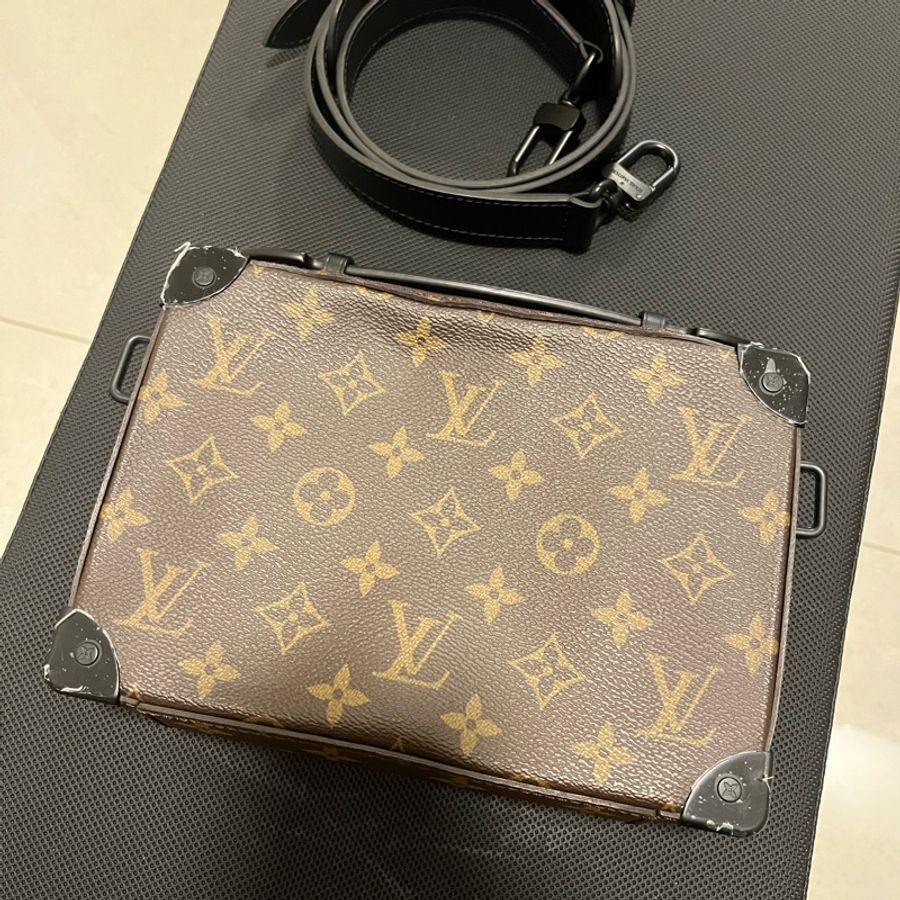 LV soft trunk 男 老花 箱包 斜跨包-6