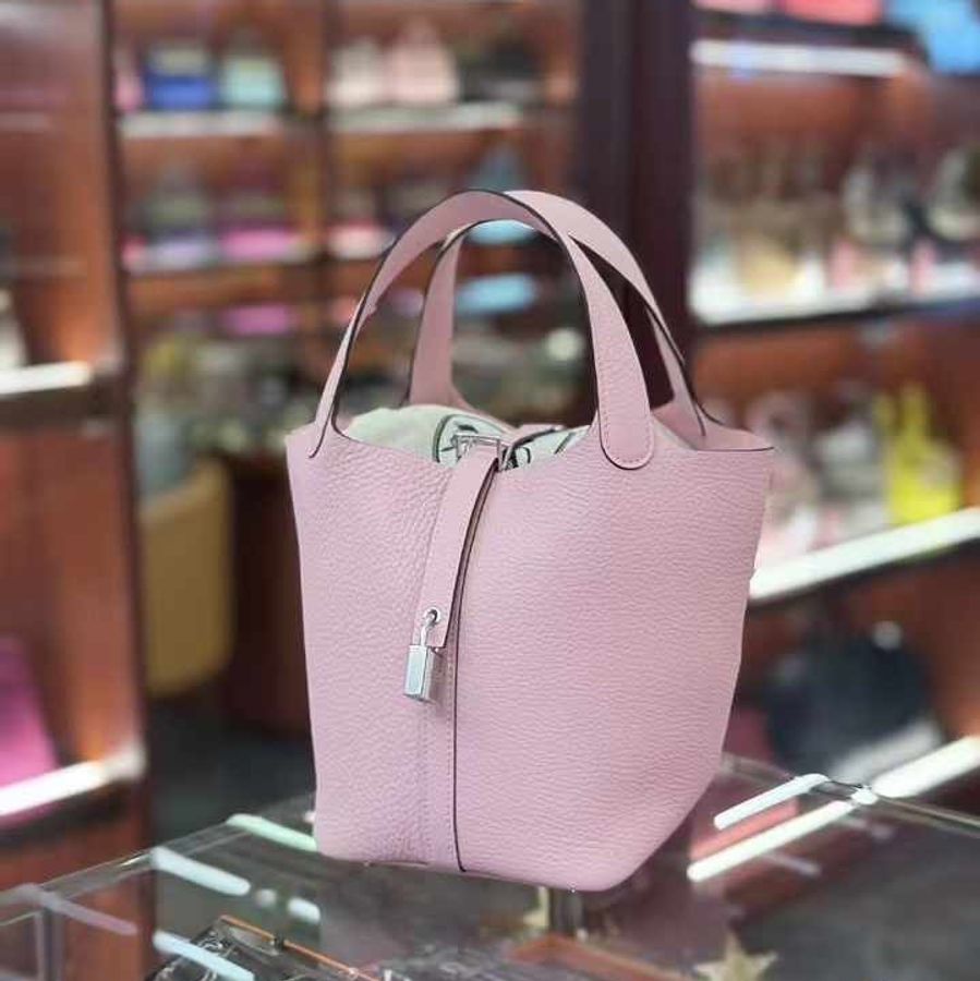 全新Hermes picotin 18 櫻花粉TC-1