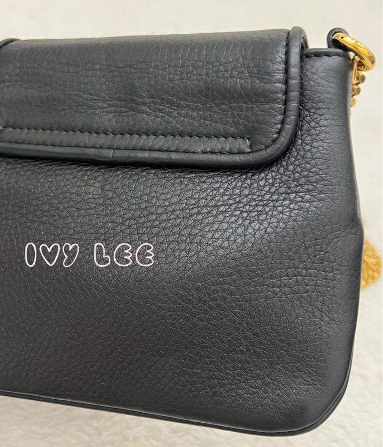 GUCCI 雙 G 細部金鏈條包 斜背包 肩背包 黑色皮革 可愛小包 251821 二手精品-18