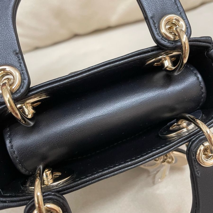 Lady Dior Micro 超迷你 黑色牛皮-4