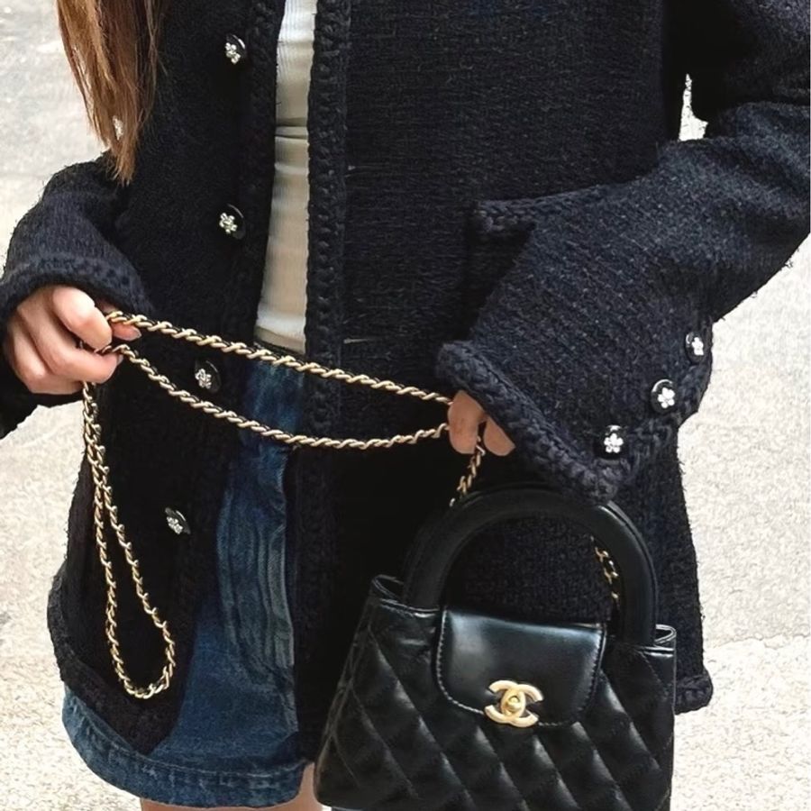 「M.Y精品」 AS4416 香奈兒 Chanel Kelly 凱莉包 牛皮 黑金🇹🇼購證-1
