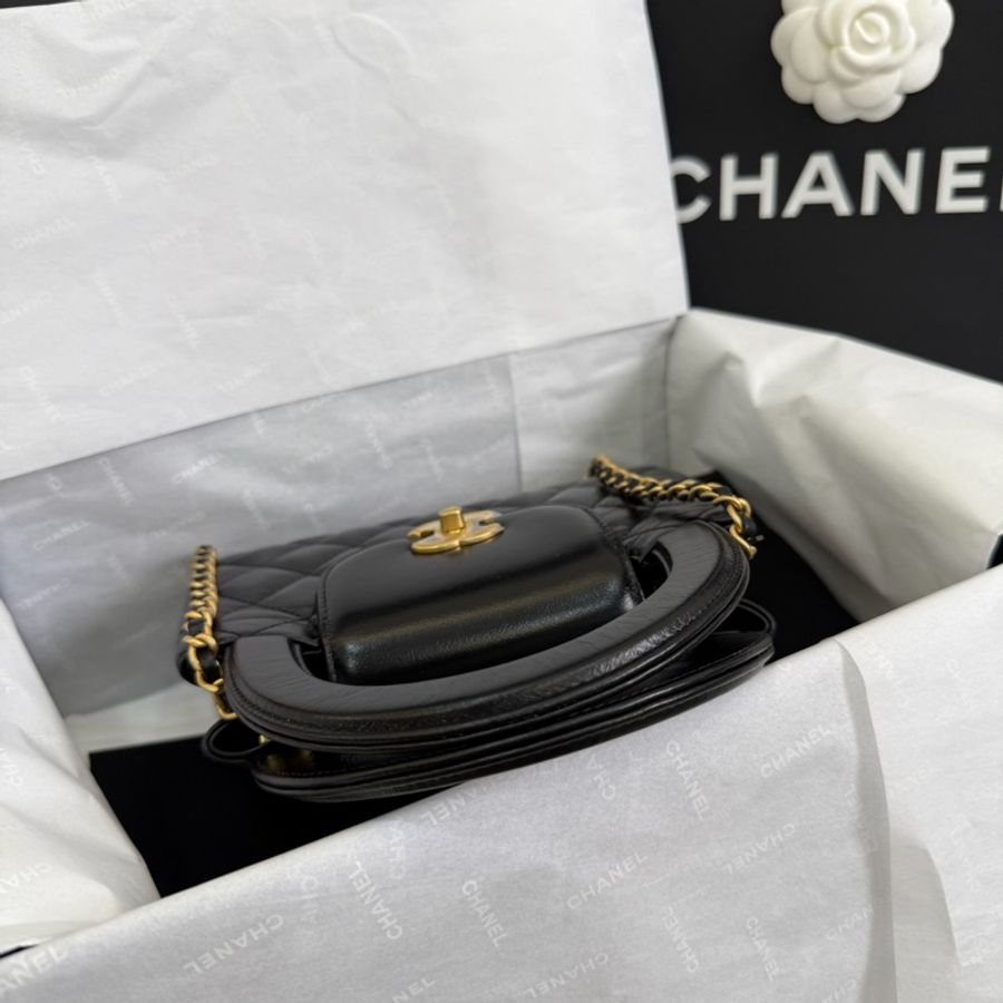 「M.Y精品」 AS4416 香奈兒 Chanel Kelly 凱莉包 牛皮 黑金🇹🇼購證-4