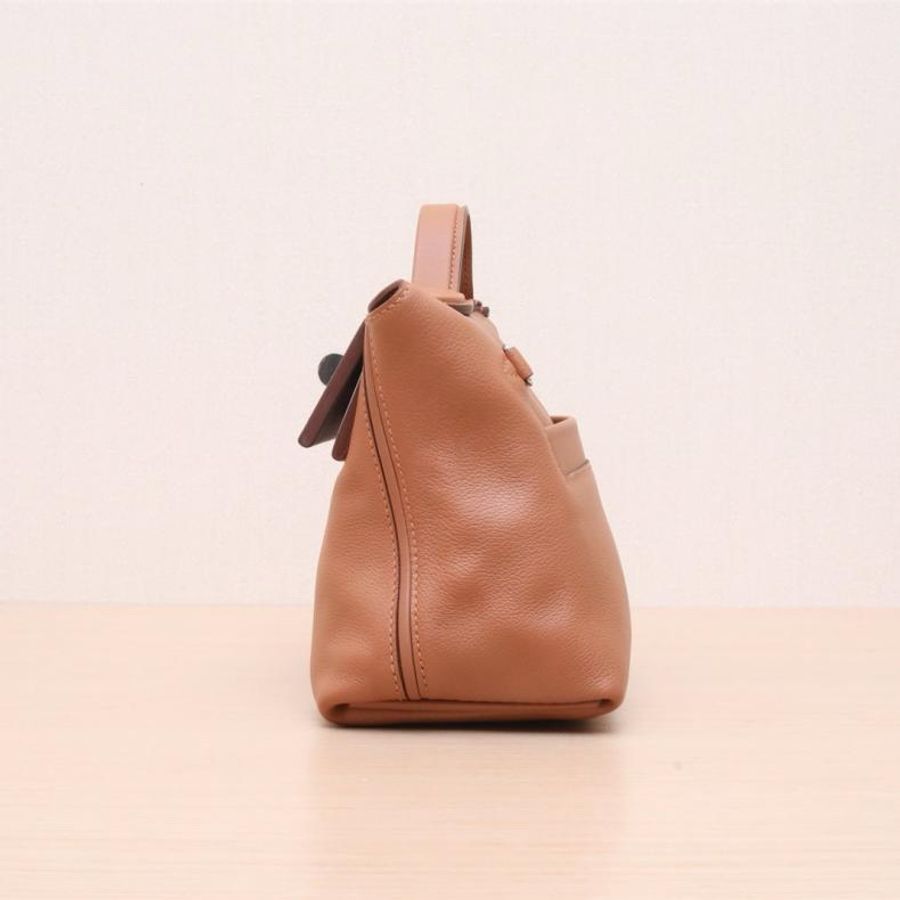 HERMES(愛馬仕) 2424 Mini 21 37金棕色拼0G馬鞍紅拼09夢幻紫 EC皮/Swift皮 U刻 銀扣-1