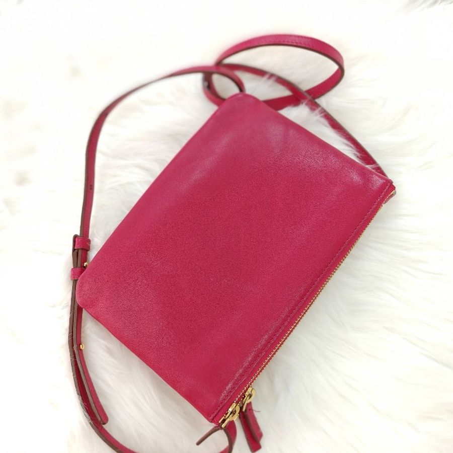 Celine Trio 三折包 紅色-2