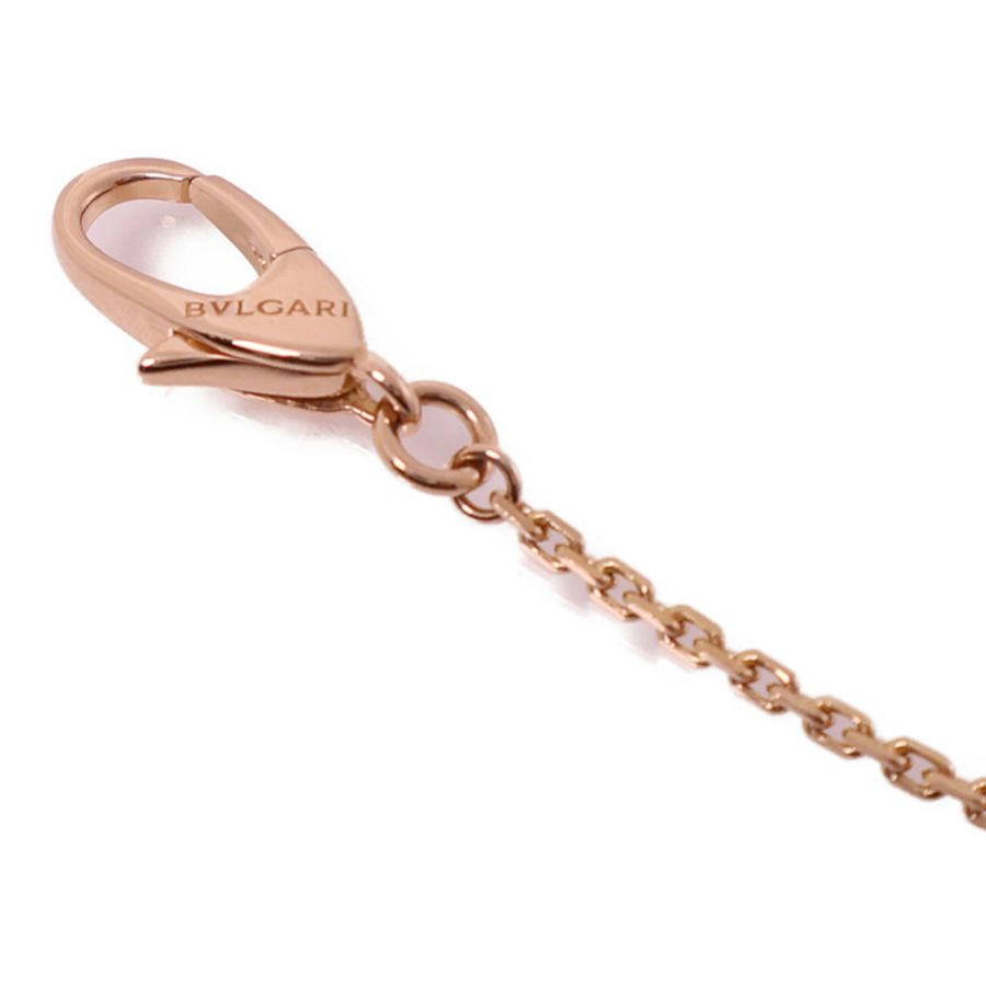 BVLGARI 【激減優惠】18K玫瑰金Fiorever Necklace鑽石/紅寶石項鍊金色/紅色-6