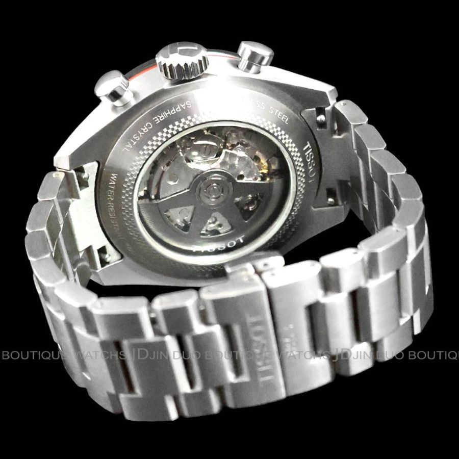 金鐸精品~2409 TISSOT 天梭 PRS516大錶徑45mm陶瓷錶圈 自動上鍊計時賽車錶-2