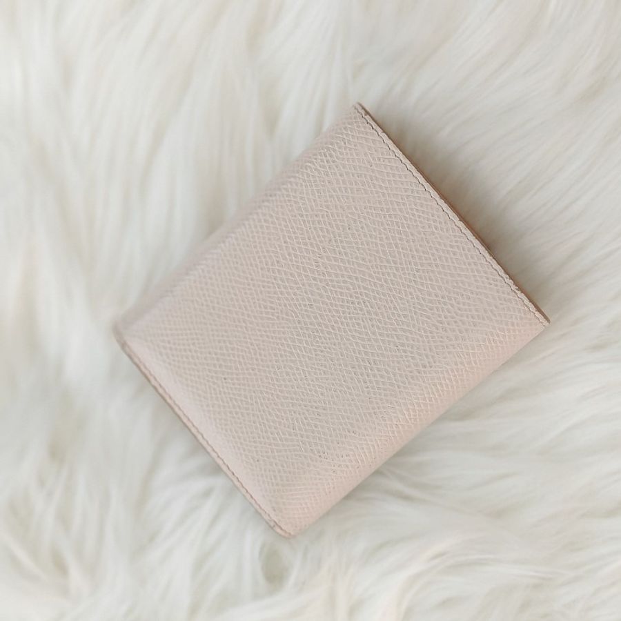Celine 粉色短銀包-3