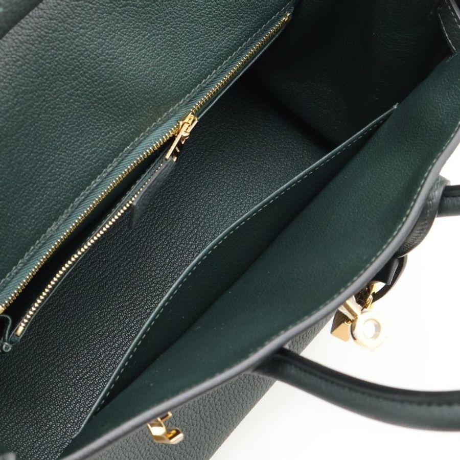 HERMES Birkin 25 - 灰綠金-3