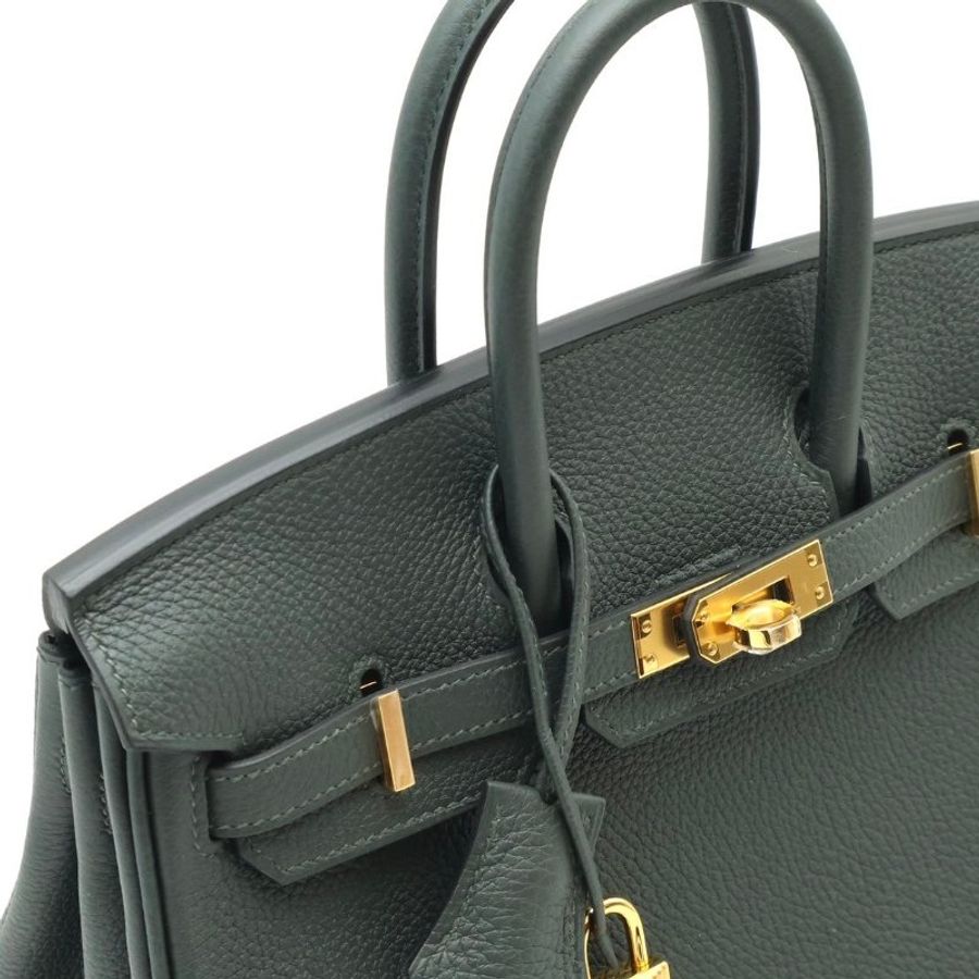 HERMES Birkin 25 - 灰綠金-6