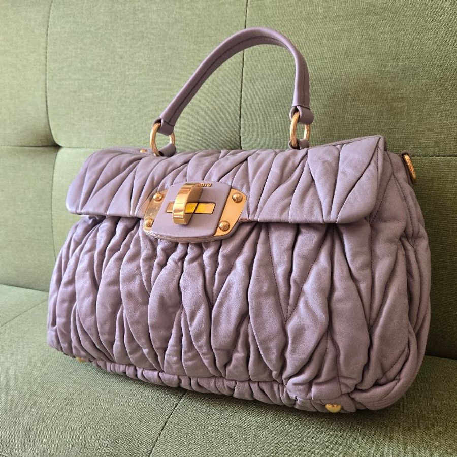 Miu Miu Matelassé 手袋 皮革-12