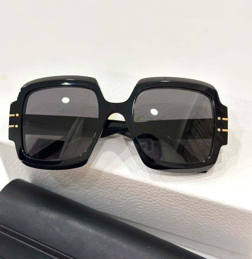 DIOR Dior Signature S1U 寬大方型 黑框 太陽眼鏡 墨鏡-3