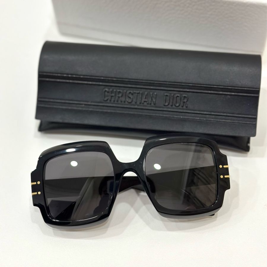DIOR Dior Signature S1U 寬大方型 黑框 太陽眼鏡 墨鏡-5
