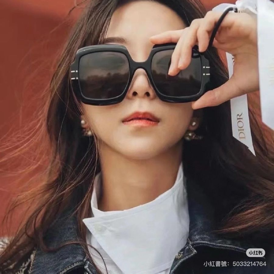 DIOR Dior Signature S1U 寬大方型 黑框 太陽眼鏡 墨鏡-14