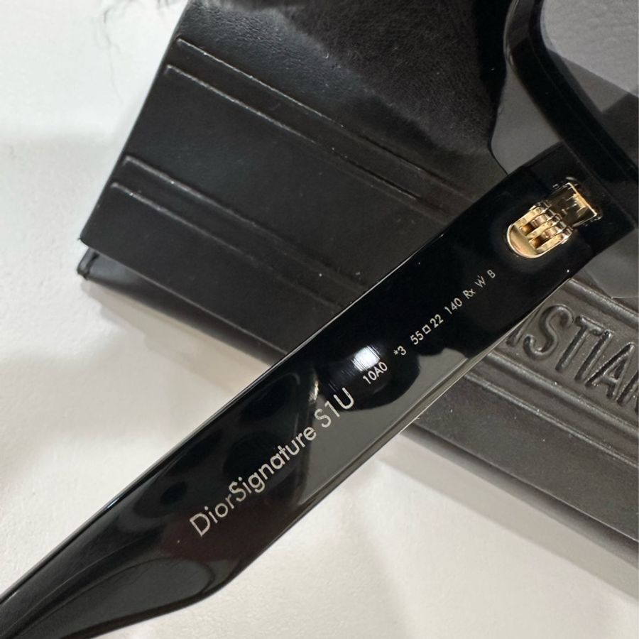 DIOR Dior Signature S1U 寬大方型 黑框 太陽眼鏡 墨鏡-23
