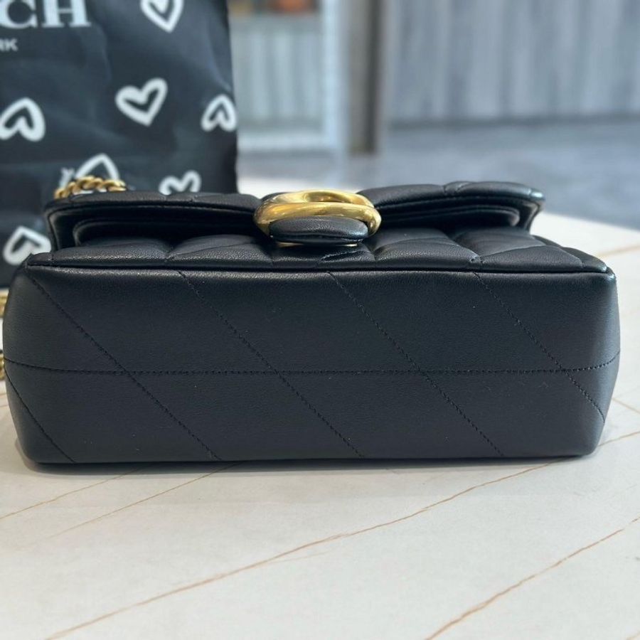 *SHIHNA名牌精品*Coach Tabby 20黑金釦肩背包/斜背包-4
