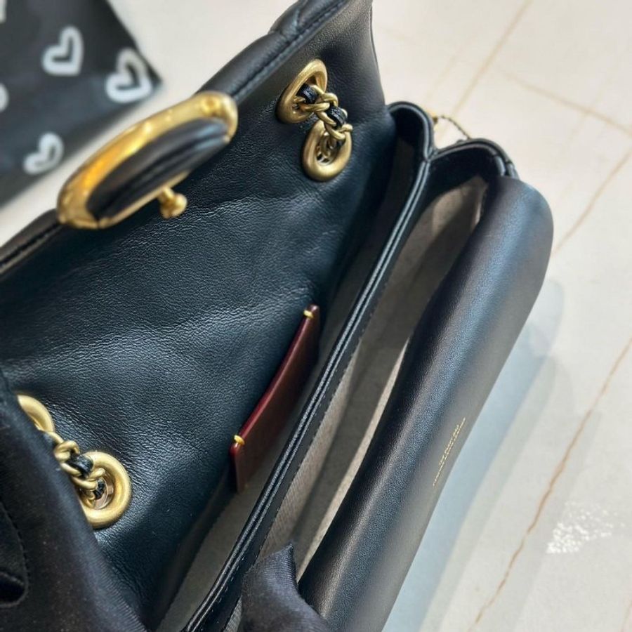 *SHIHNA名牌精品*Coach Tabby 20黑金釦肩背包/斜背包-5