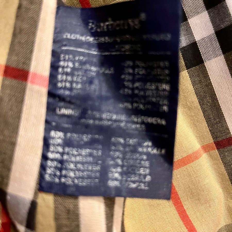 BURBERRY男仕2手微厚長版經典大衣44碼-26