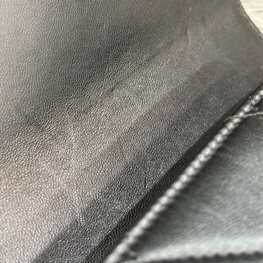 CHANEL AS4862 mini coco 18 黑色羊皮黑色琺瑯LOGO雙C金鍊 肩背包 斜背包 方胖 方胖子-21