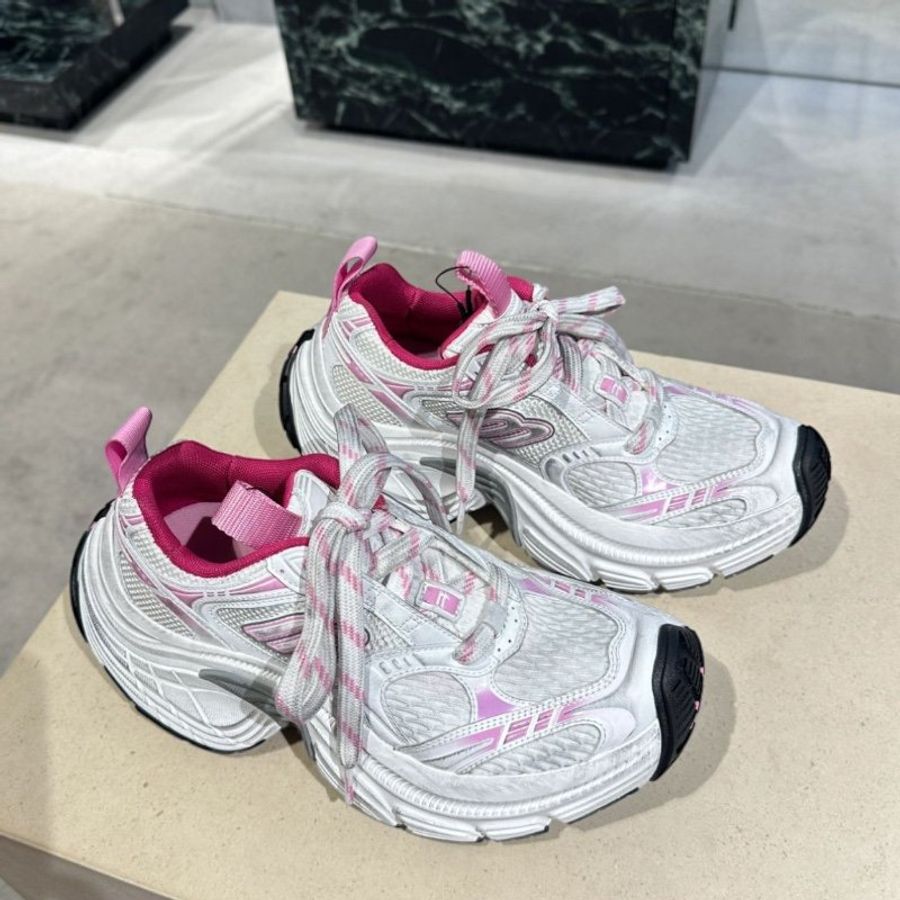 🌸2025春夏新品🌸Balenciaga 女款 6XL Sneaker 環保運動鞋 白粉灰拼色 EU36/37/38/39(購買請訊息告知需要尺寸)-6