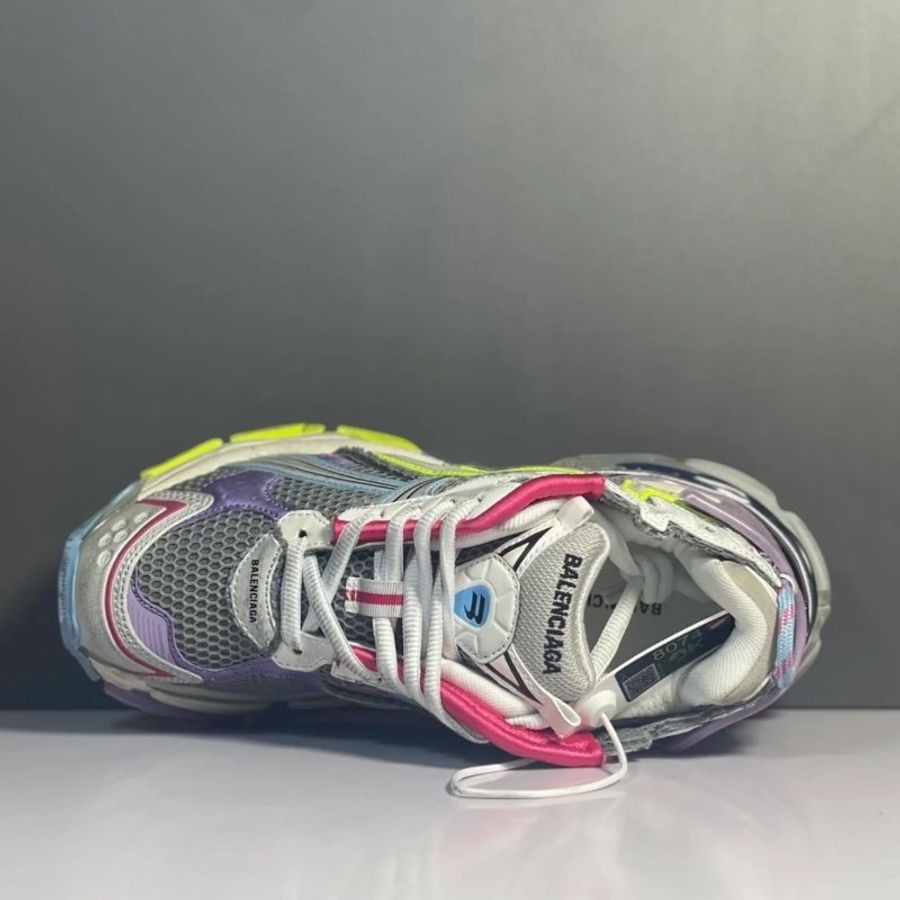 🌸2025春夏新品🌸Balenciaga 772767 女款 Runner 老爹運動鞋 白/丁香紫/霓虹粉/海軍藍 EU 36/37/38/39/40(購買請訊息告知需要尺寸)-5