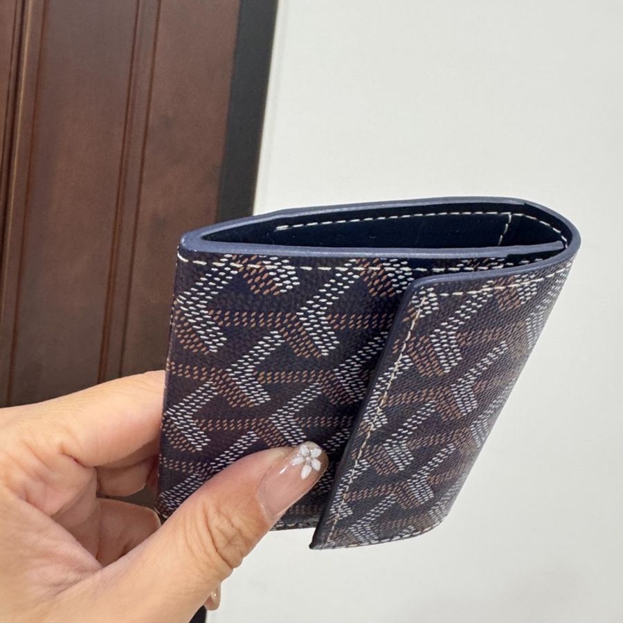 GOYARD Marigny老花 翻釦 棕 零錢包 卡夾 卡包 信用卡卡夾-7