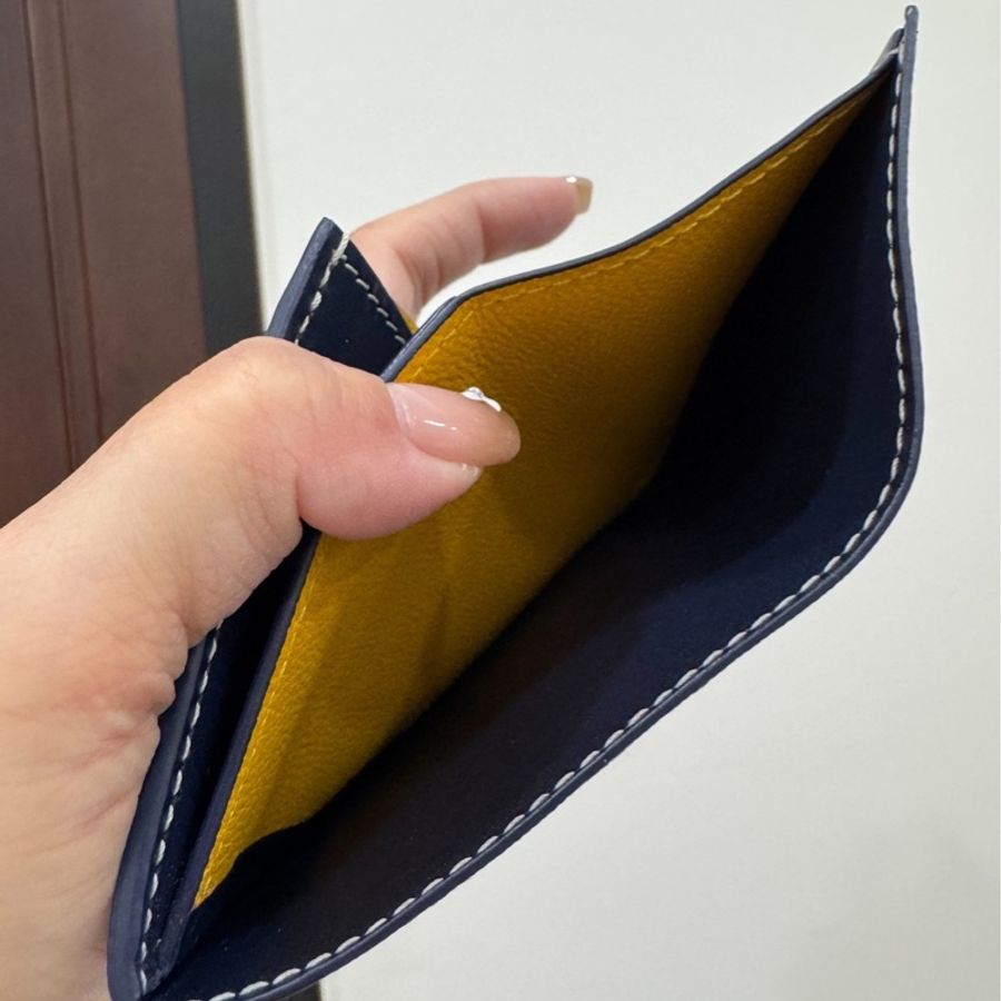 GOYARD Marigny老花 翻釦 棕 零錢包 卡夾 卡包 信用卡卡夾-11