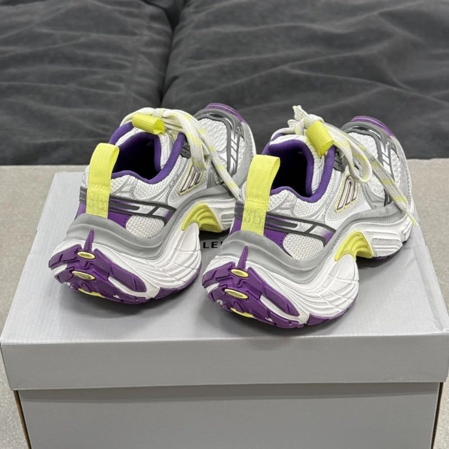 🌸2025春夏新品🌸Balenciaga 女款 6XL Sneaker環保運動鞋 白紫灰拼色 EU38-7