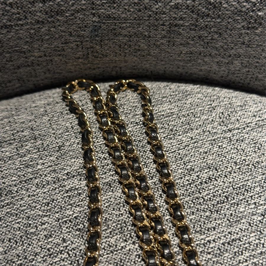 Chanel Cf黑金冰格斜背包🖤配件齊全💫網美必備經典款🔥-36
