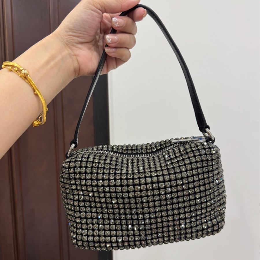 Alexander Wang 亞歷山大王 鑽石 水鑽 滿鑽 手提包 肩背包 腋下包 斜背包 小廢包-0