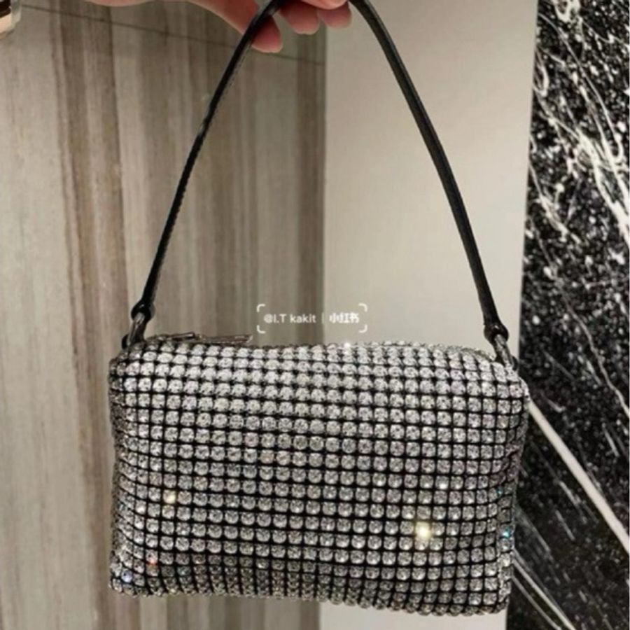 Alexander Wang 亞歷山大王 鑽石 水鑽 滿鑽 手提包 肩背包 腋下包 斜背包 小廢包-2