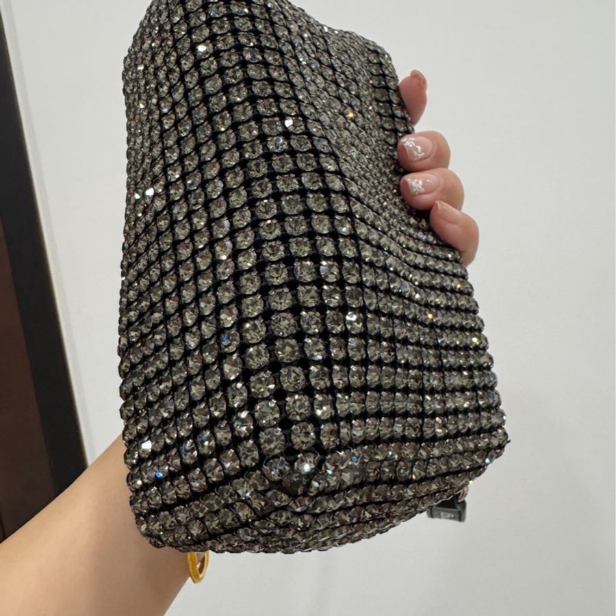 Alexander Wang 亞歷山大王 鑽石 水鑽 滿鑽 手提包 肩背包 腋下包 斜背包 小廢包-15