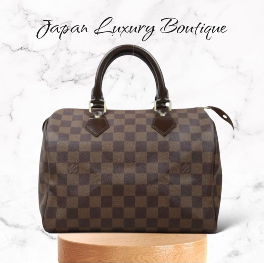 「JL精品代購」LV speedy25 經典棕棋盤-0
