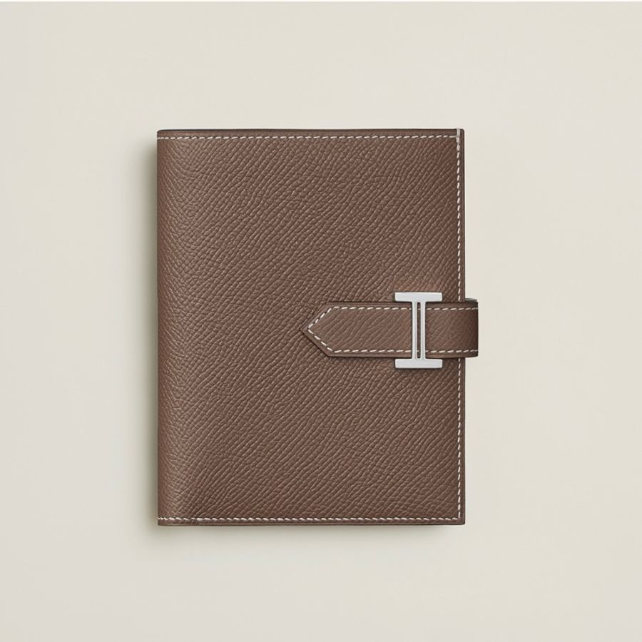 全新 現貨🍊Hermes 愛馬仕 Bearn Compact Wallet Etoupe 銀包 錢包 大象灰 銀扣 🎁-3