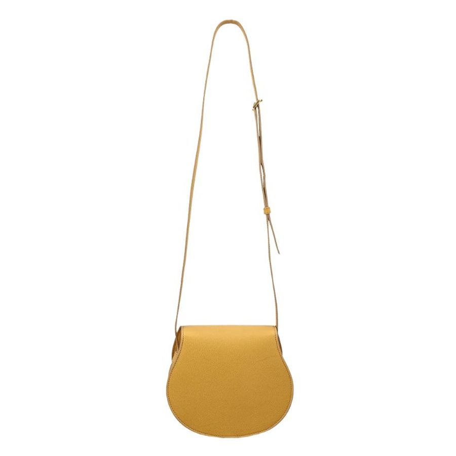 Chloe Small Marcie Saddle Crossbody Bag for Women in Honey Gold (CHC22AS680I31-746)-2