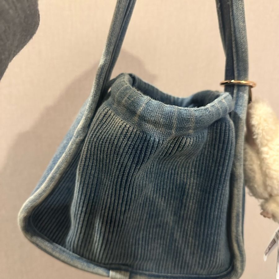 alexanderwang ryan 漸層羅紋針織小號手袋(牛仔色)-2