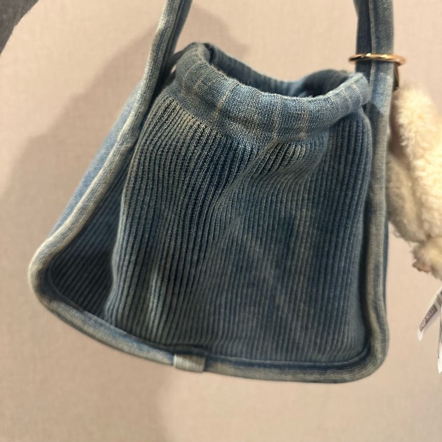 alexanderwang ryan 漸層羅紋針織小號手袋(牛仔色)-6