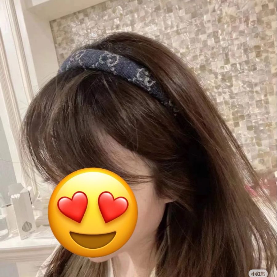 GUCCI 古馳GG denim 丹寧 牛仔 髮箍 髮圈 髮飾-8