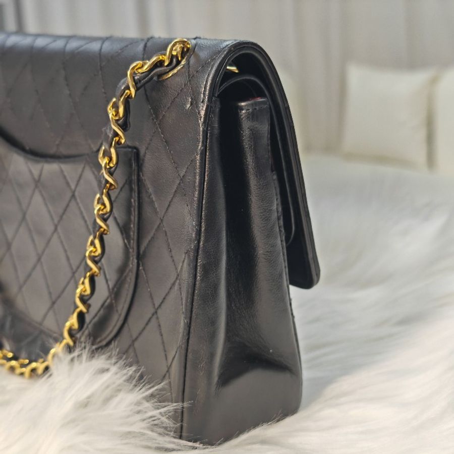 Chanel CF25 中古包 黑金-3