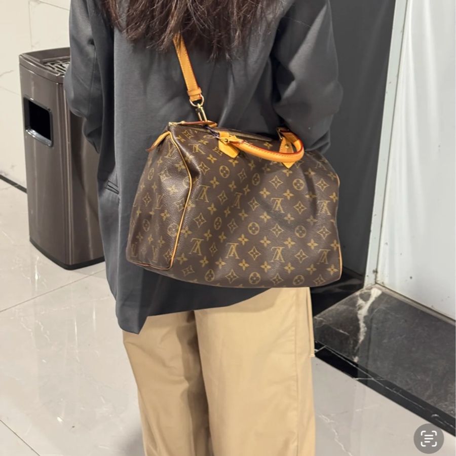 LV speedy30 經典老花-6