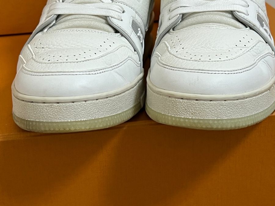 Louis Vuitton LV Trainer 經典 白水泥 缺貨難買 白色 球鞋 鞋子-5