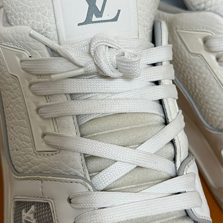 Louis Vuitton LV Trainer 經典 白水泥 缺貨難買 白色 球鞋 鞋子-13