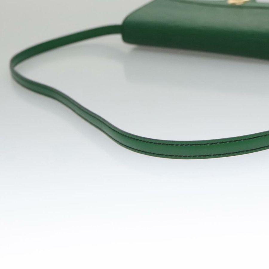 【日本直送】路易威登 Epi Pochette Arche 單肩包 綠色 M52574 LV 正品 104383-6