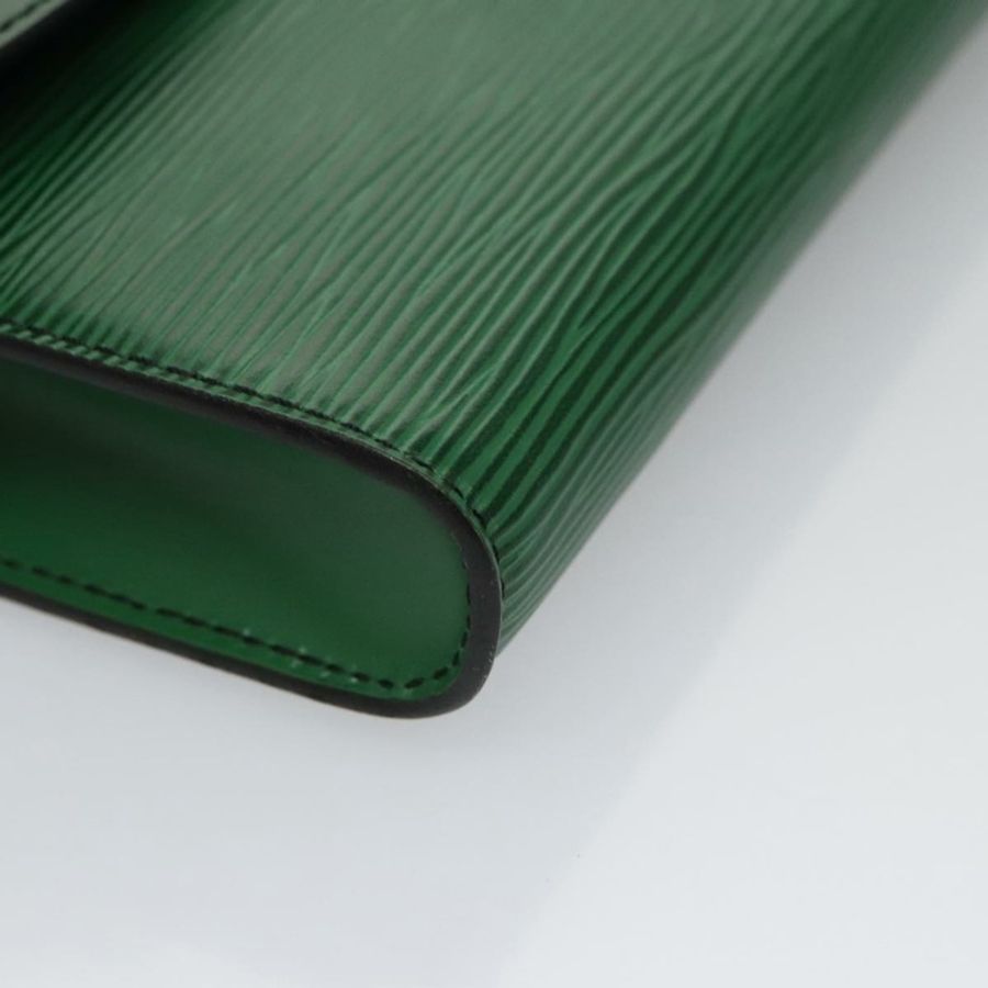 【日本直送】路易威登 Epi Pochette Arche 單肩包 綠色 M52574 LV 正品 104383-13