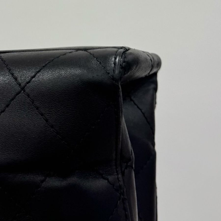 CHANEL 香奈兒 VINTAGE kelly 黑金 肩背包 手提包 側背包-40