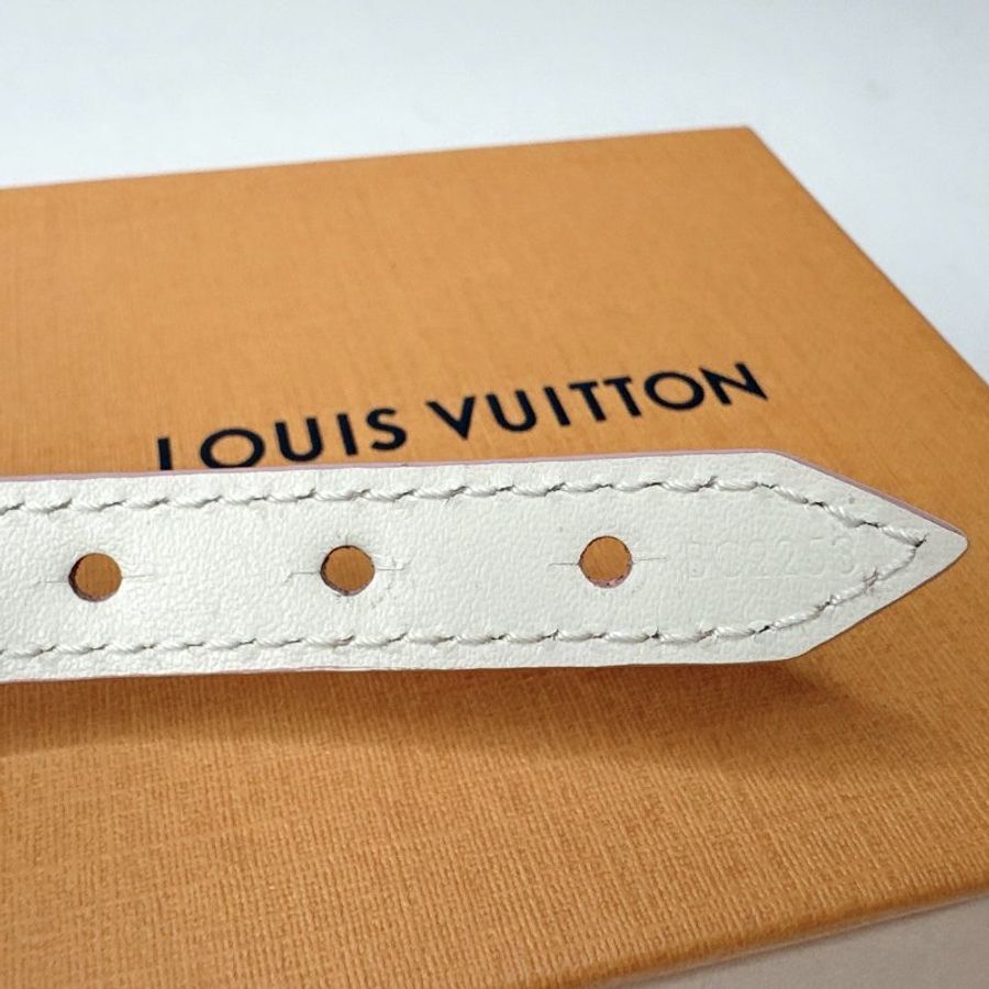 LV Iconic粉色皮革手環-8